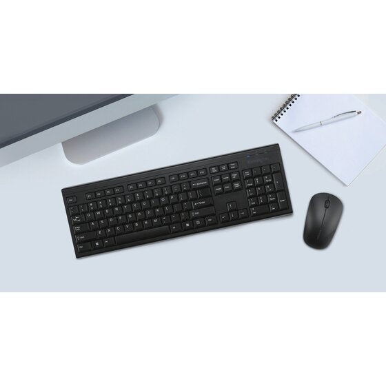 Wireless Keyboard and Silent Mouse Combo Set