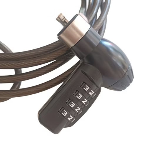 Multifunctional Laptop Lock Compatible with T-Bar, Nano Slot, and Wedge