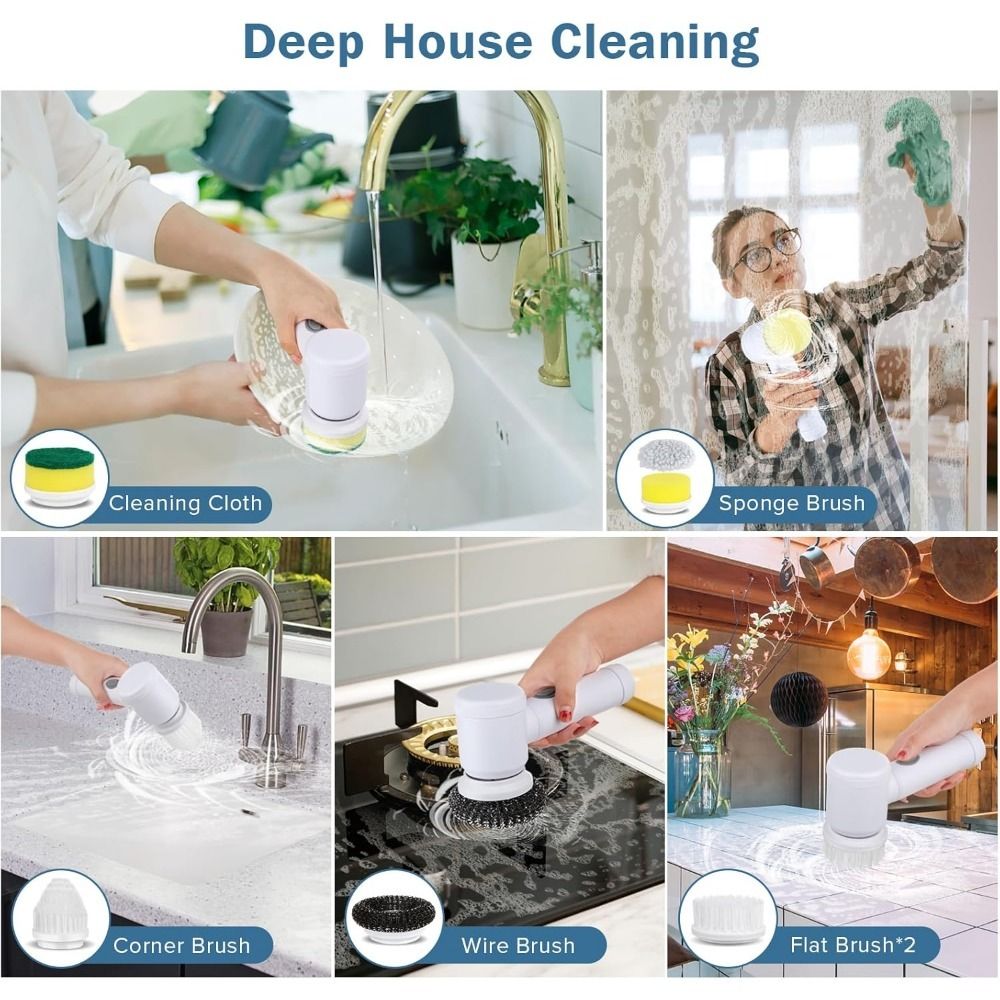 Electric Power Scrubber Cleaning Brush