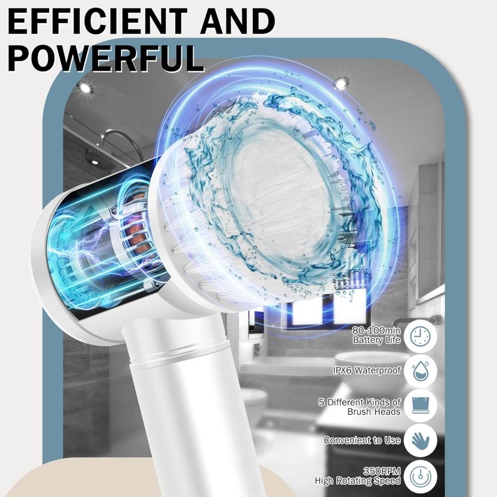 Electric Power Scrubber Cleaning Brush